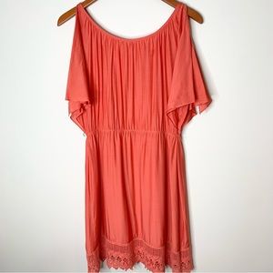 Hinge Coral Spice Boho Dress
